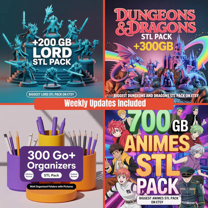 Ultimate 3D Print STL Bundle — 250,000+ Ready-to-Print Designs with Lifetime Access