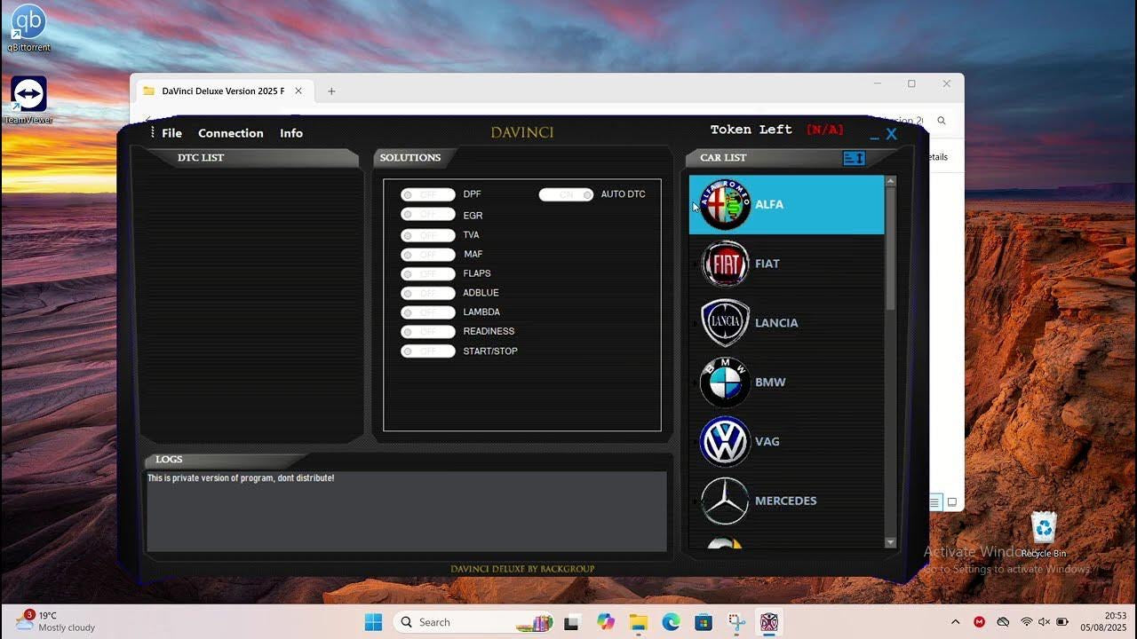DaVinci 1.0.37 Deluxe 2025 | ECU Tuning & Diagnostic Software | DPF EGR AdBlue Tool | Win 10/11 | Instant Download