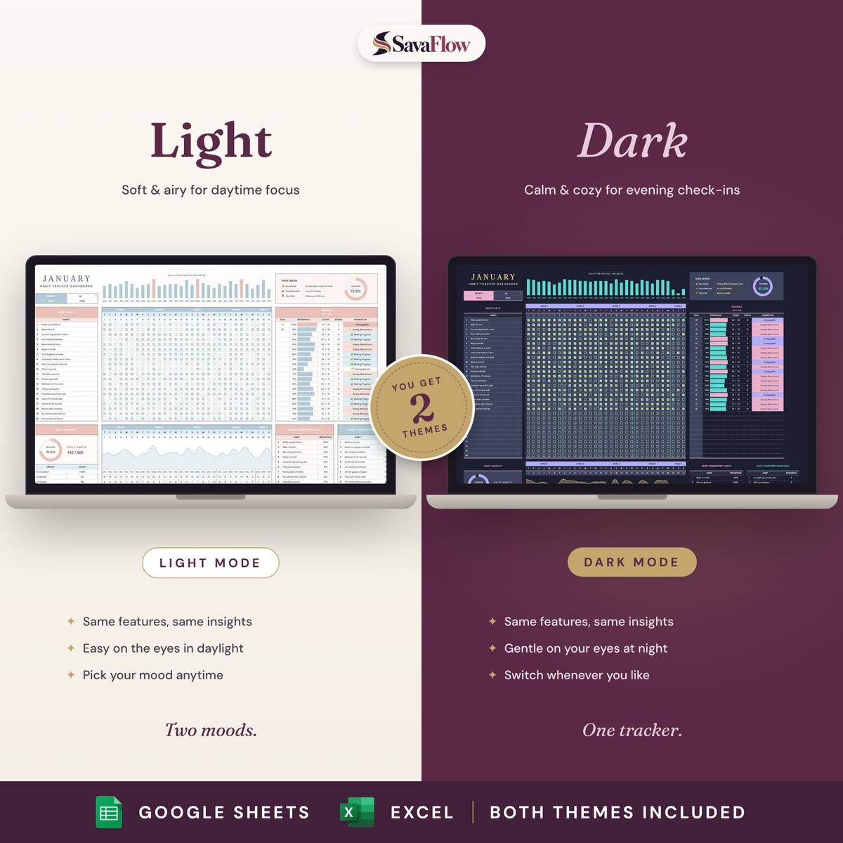Light and Dark themes