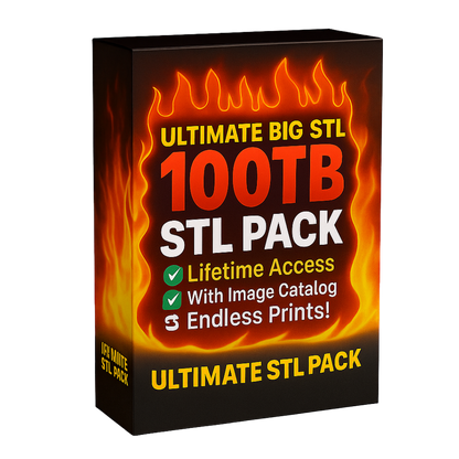 Ultimate 3D Print STL Mega Bundle (90 TB / 100,000+ Models) | Instant Digital Download | Lifetime Access