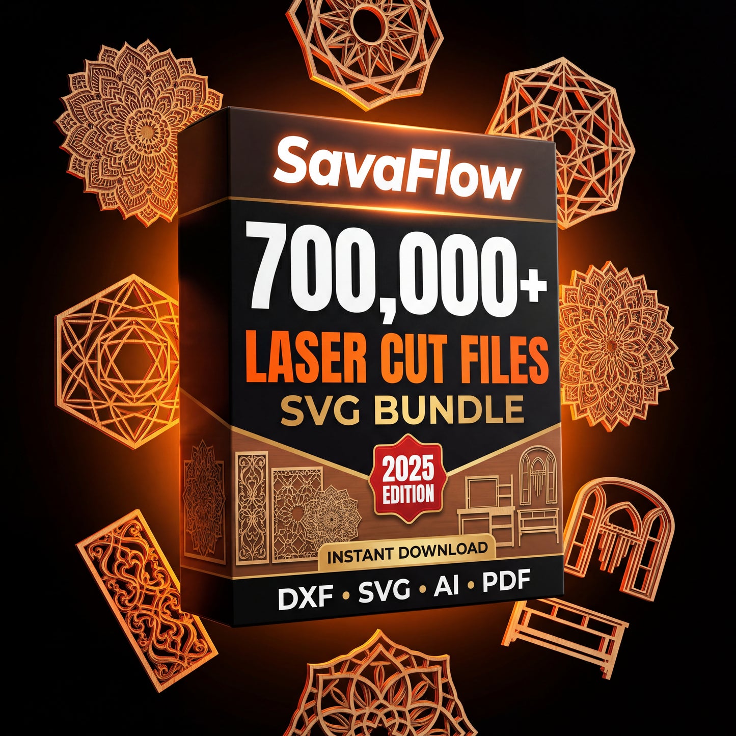 700,000+ Laser Cut Files SVG Bundle, Lifetime Access (Digital Download)