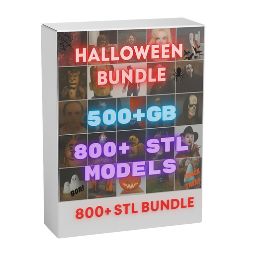 Halloween 3D Print STL Bundle | 800+ Horror & Spooky Models | Instant Digital Download